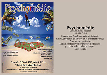 copyright Cie K-Méléon Affiche spectacle atelier Psychomédie