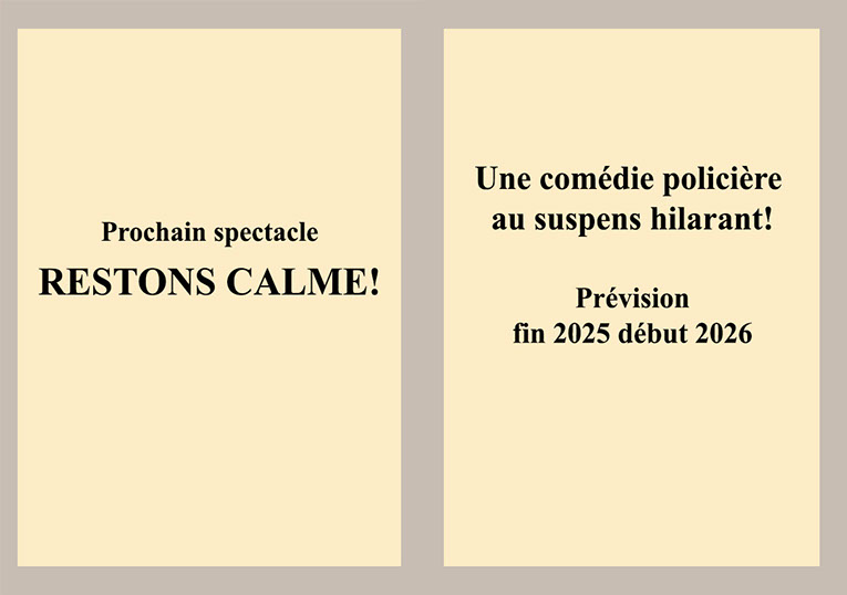Affiche spectacle Atelier Le Banc